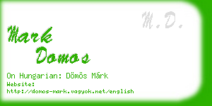 mark domos business card